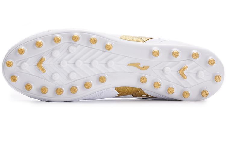 Joma Aguila MG Multi Ground Slip Resistant And Abrasion Resistant Coverage Soccer Shoes Men's White Gold купить в интернет-магазине Yoocart с быстрой доставкой по России.