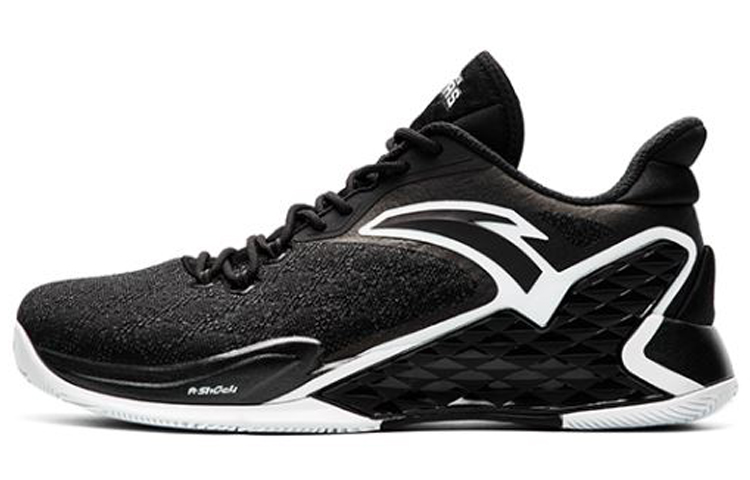 Anta RR5 Cushioning, Slip Resistant, And Abrasion Resistant Low Top Basketball Shoes Men's Black White