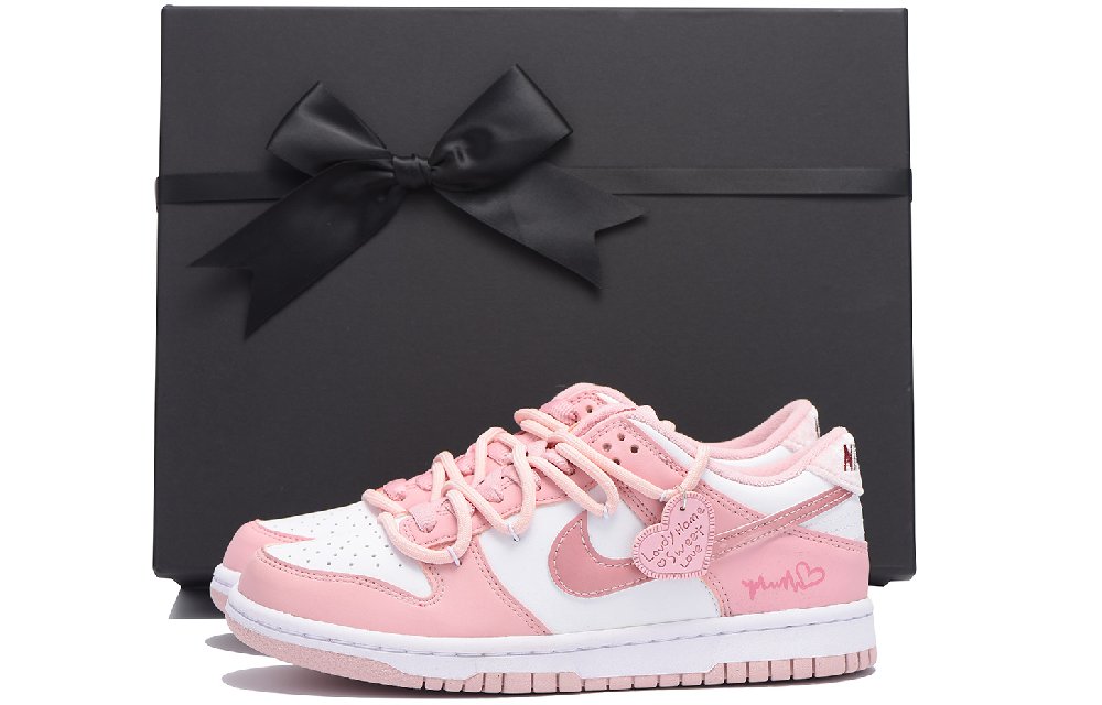 Nike Dunk Chestnut Slip-Resistant Low-Top Skateboard Shoes GS Pink