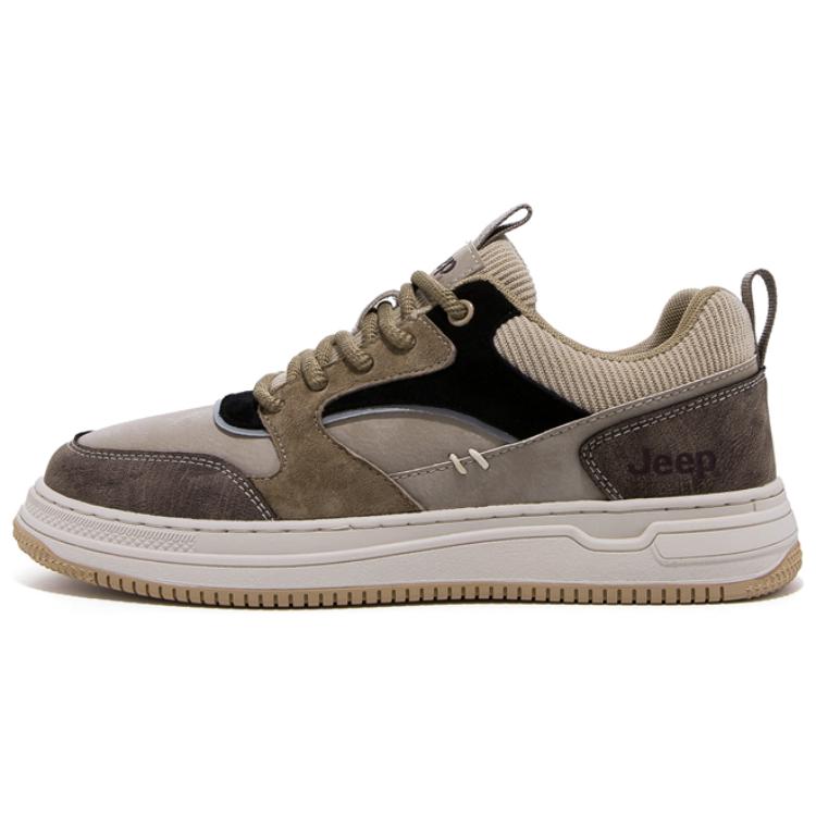 Jeep Low Top Skateboard Shoes Men's Khaki