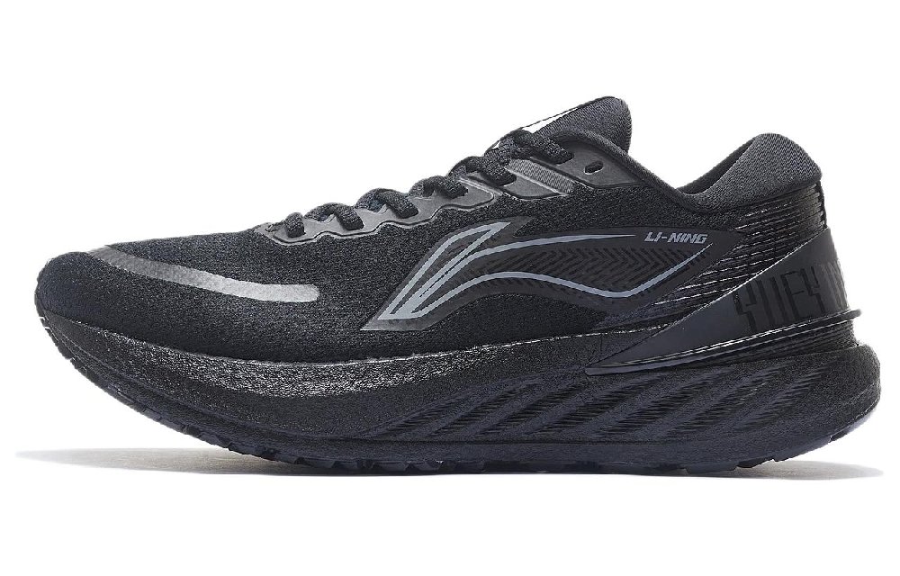 LiNing YueYing 2.0 Cushioned Slip-Resistant Low-Top Running Shoes Men's Black