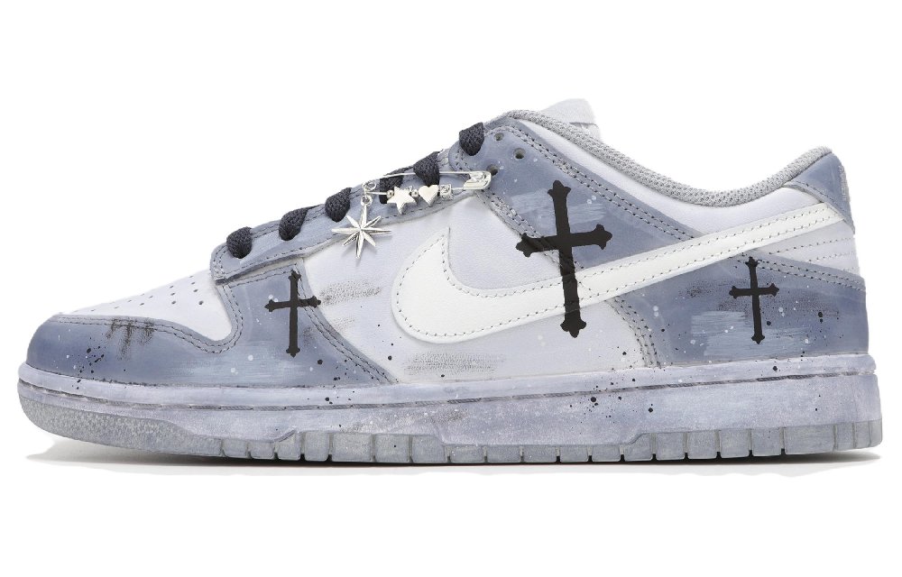 Nike Dunk Abrasion Resistant Low top Skateboard Shoes Unisex Gray