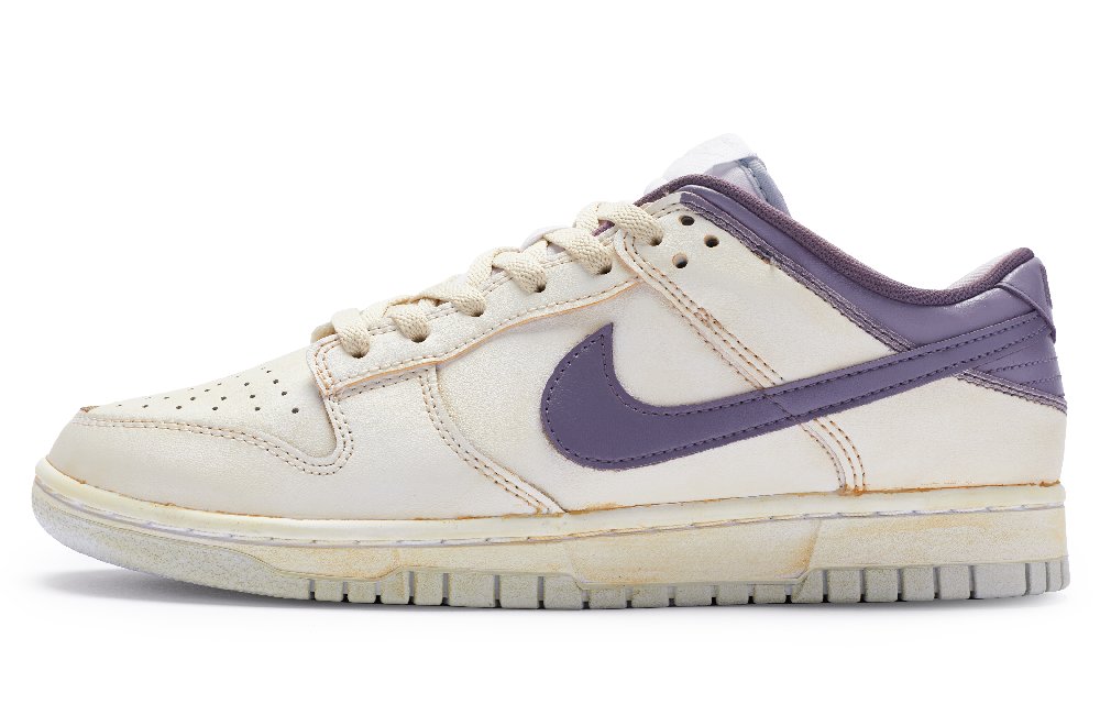 Nike Dunk Low 811 Manufacturing Slip Resistant Low Top Skateboard Shoes Men's Beige Purple