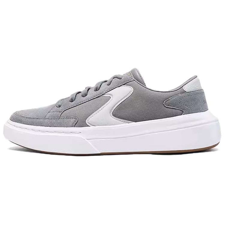 Skechers Court Classics Anti-Slip Wear-Resistant Breathable Support Low-Top Skateboard Shoes Men's Gray