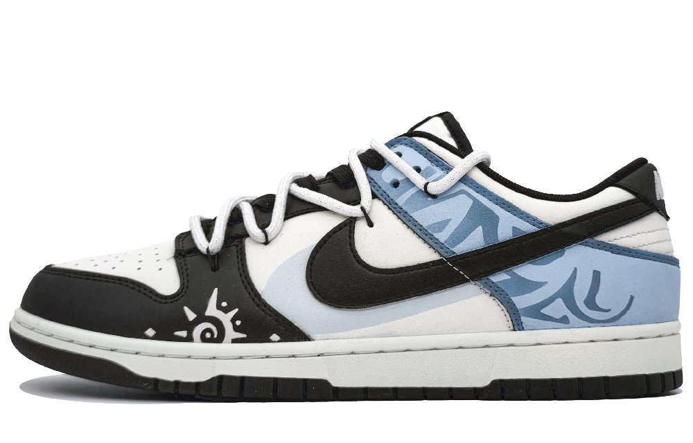 Nike Dunk Anti-Slip And Wear-Resistant Lightweight Low-Top Skateboard Shoes Unisex Lake Blue