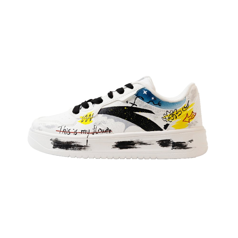 Anta Anti-Slip And Wear-Resistant Lightweight Low-Top Skateboard Shoes Women's White