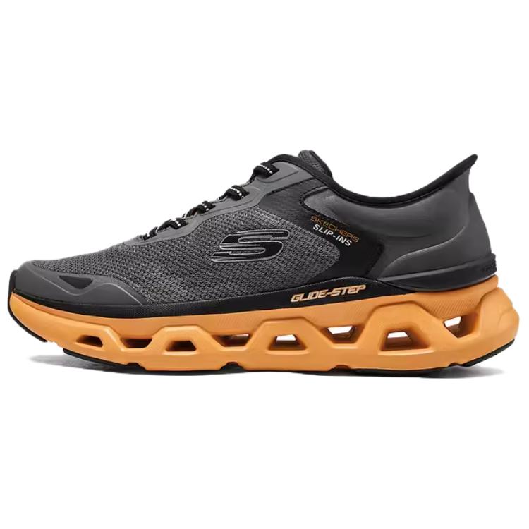 Skechers Sport Low Top Casual Running Shoes Men's Charcoal Gray