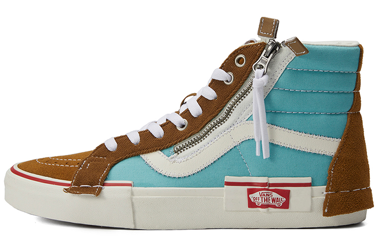 Vans SK8 HI Reissue Cap Skate Shoes Blue/Brown