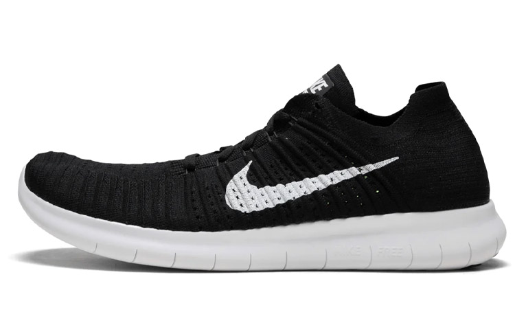 Nike Free Run Flyknit Black/White
