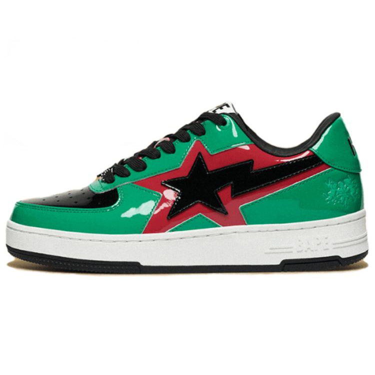 A BATHING APE Wear-Resistant Low-Top Skateboard Shoes Unisex Green