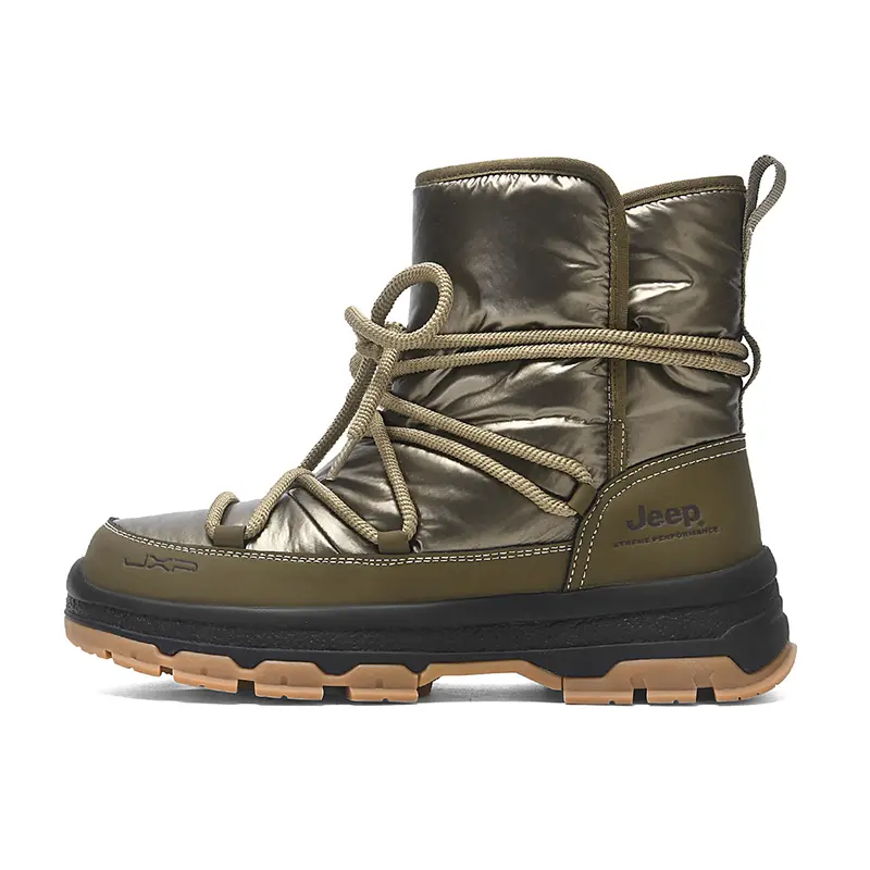 Jeep Short Snow Boots Unisex Army Green