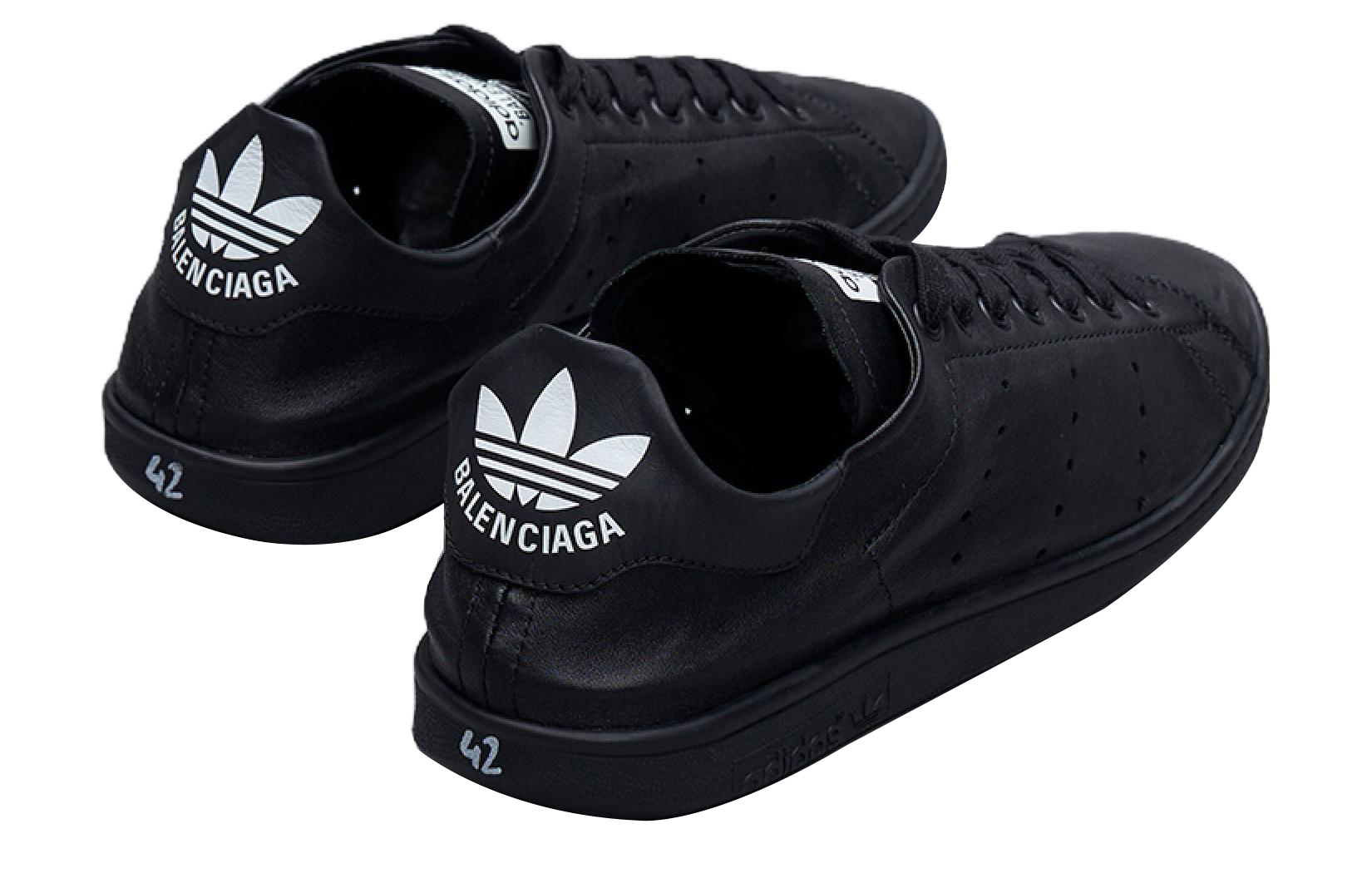 Balenciaga X Adidas Stan Smith Black Women's
