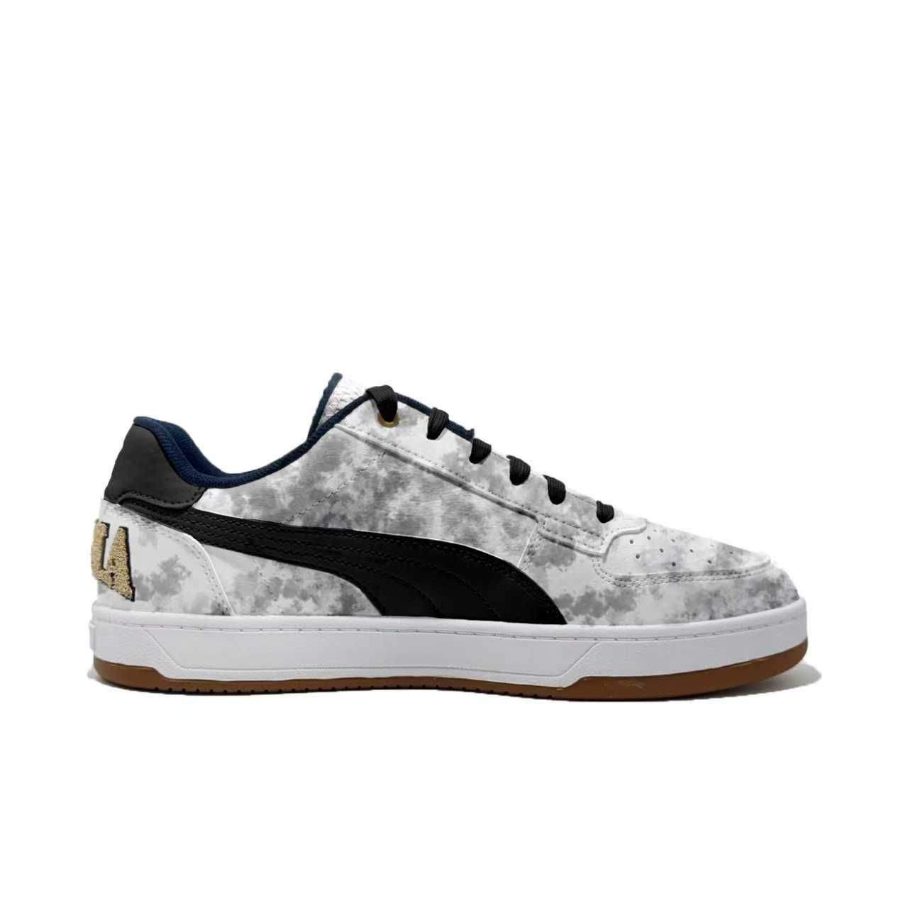 PUMA Caven 2.0 Gray Titanium Abrasion Resistant Low top Skateboard Shoes Unisex Gray Silver