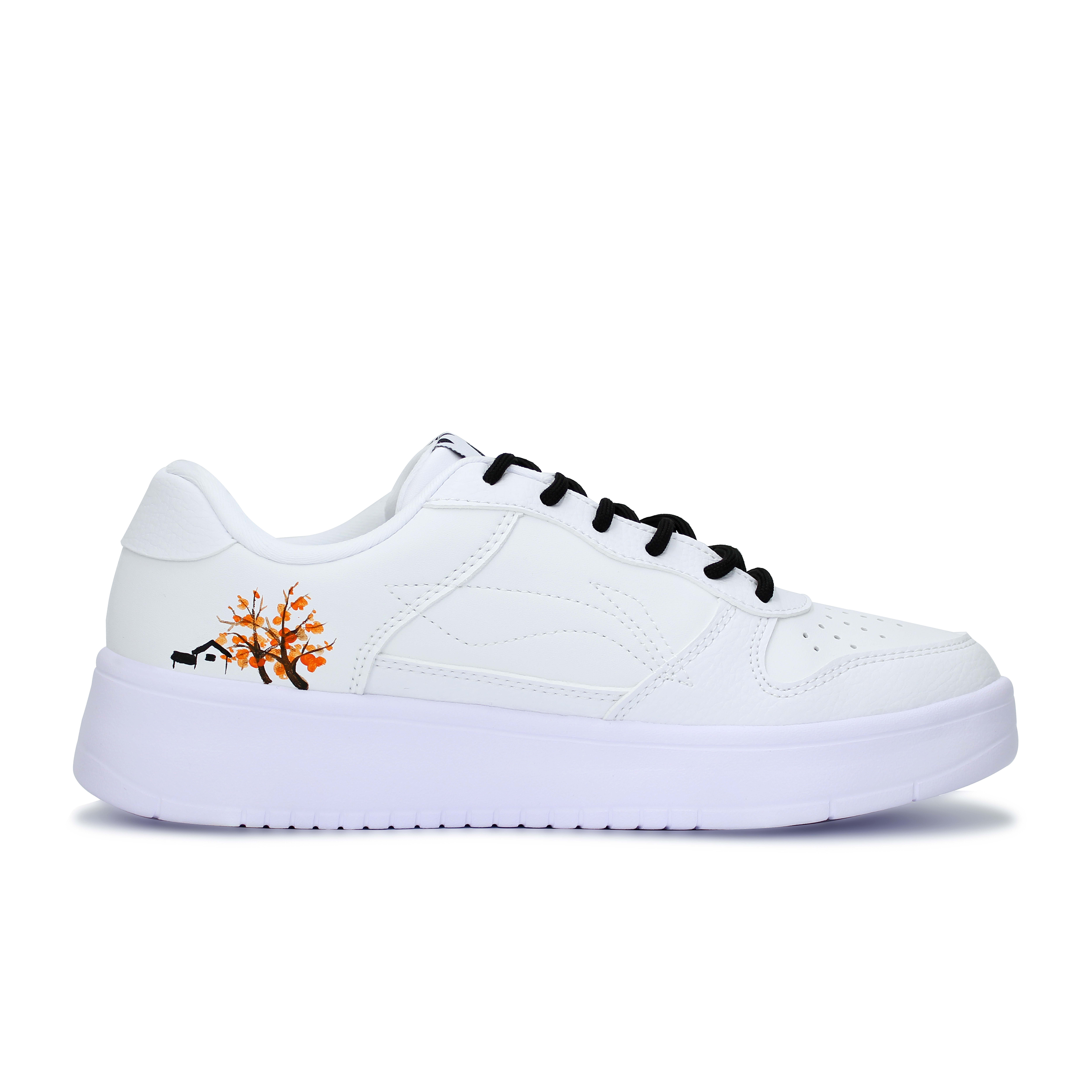 LiNing Pontoon Boats Lightweight And Breathable Low top Skateboard Shoes Unisex White