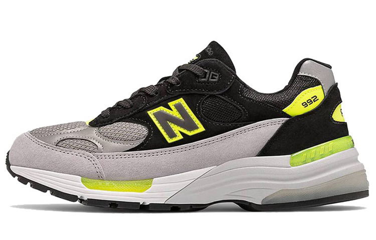 New Balance 992 MiUSA Black Grey Volt