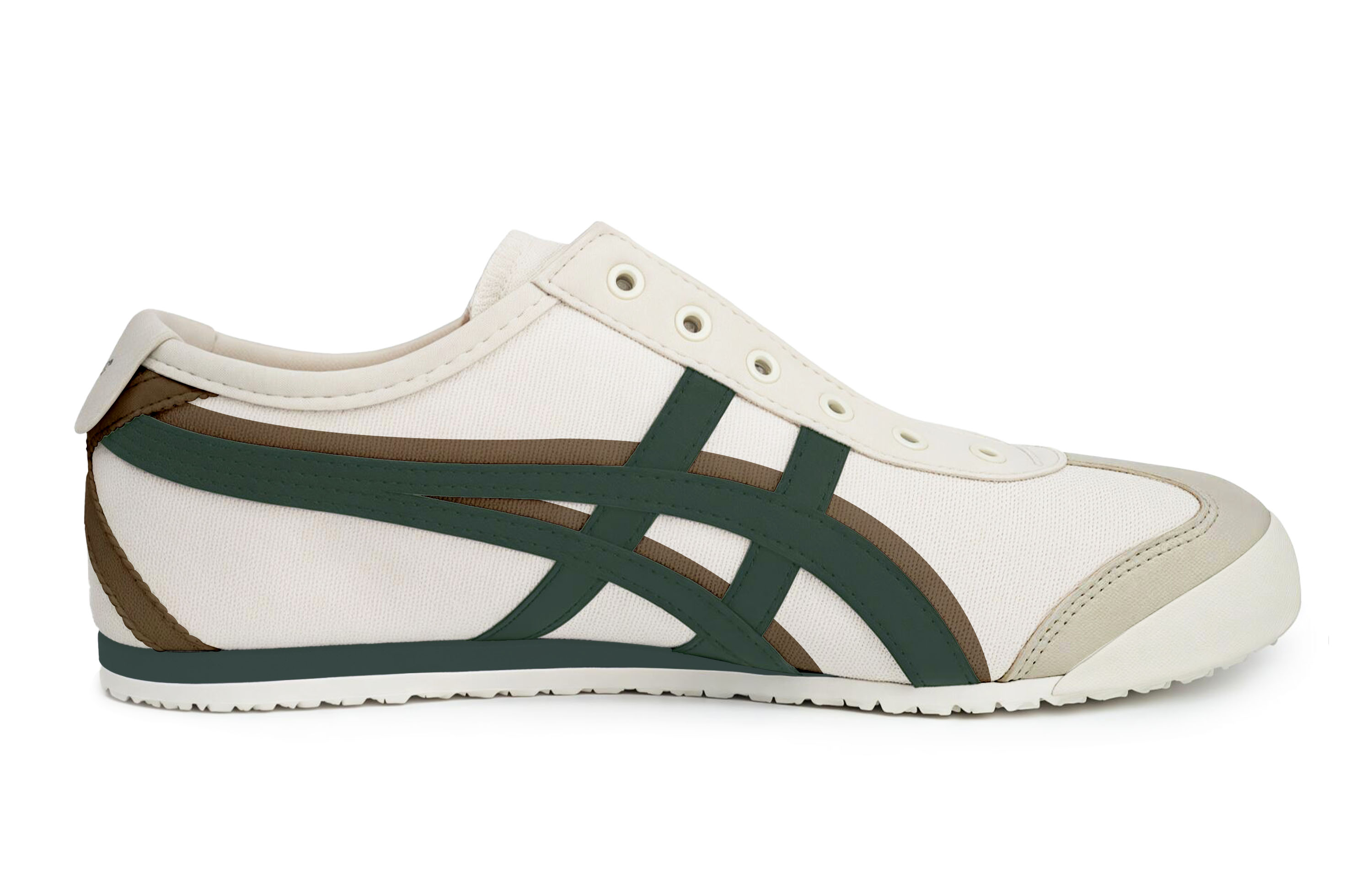 Onitsuka Tiger MEXICO 66 Breathable Low top Casual Shoes Unisex Green White