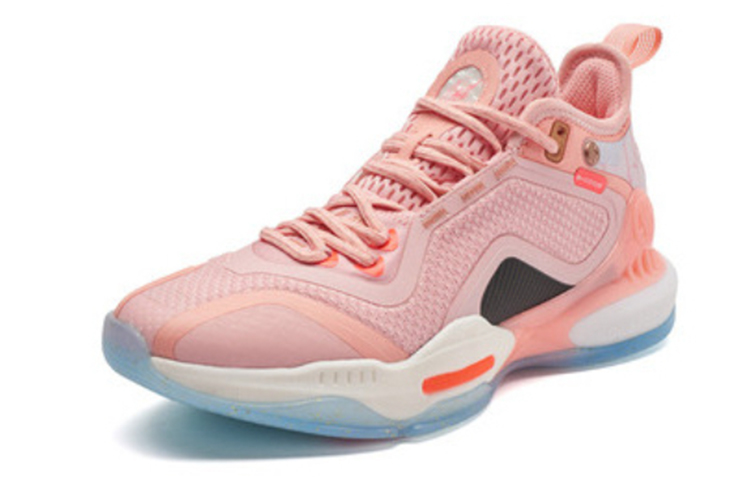 361° AG 2 Basketball Shoes Men Mid-Top Pink/Black