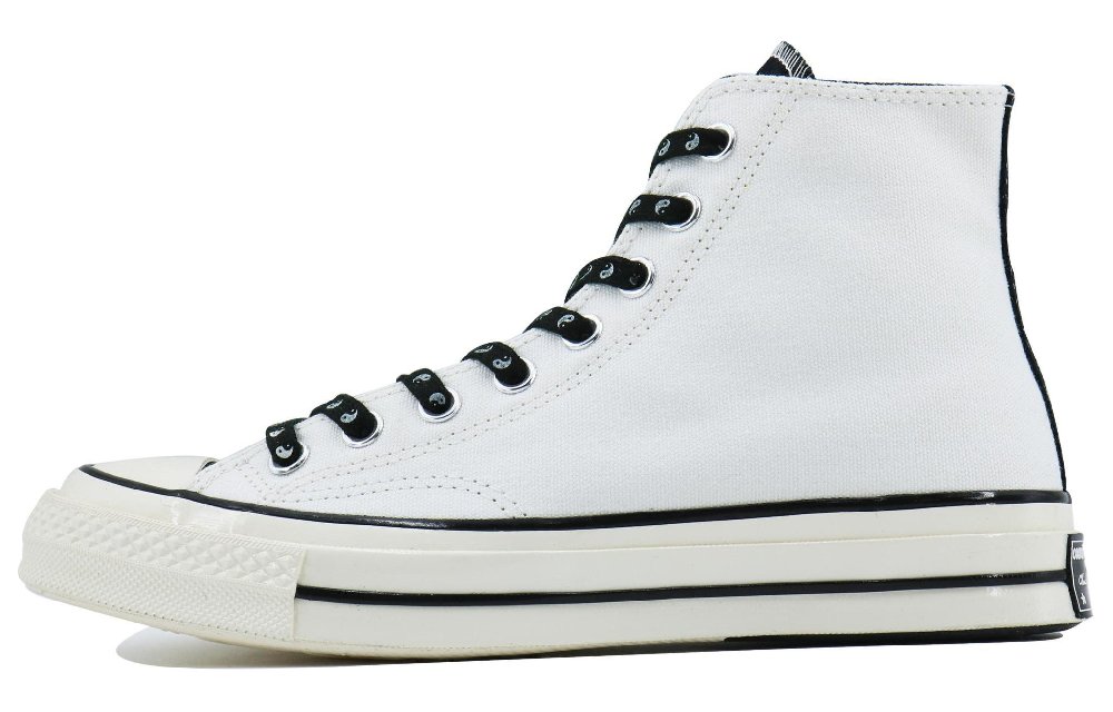 Converse 1970s Old Boat SDS Anti-Slip Wear-Resistant High-Top Canvas Shoes Unisex Black White