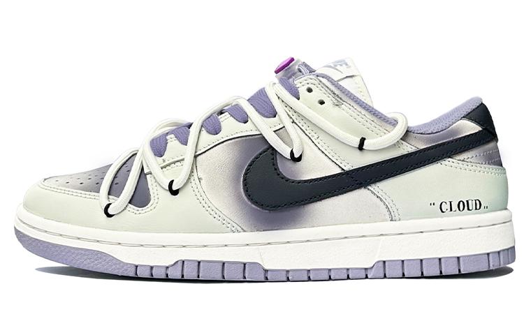 Nike Dunk Low Low-Top Skateboard Shoes Women's White Purple
