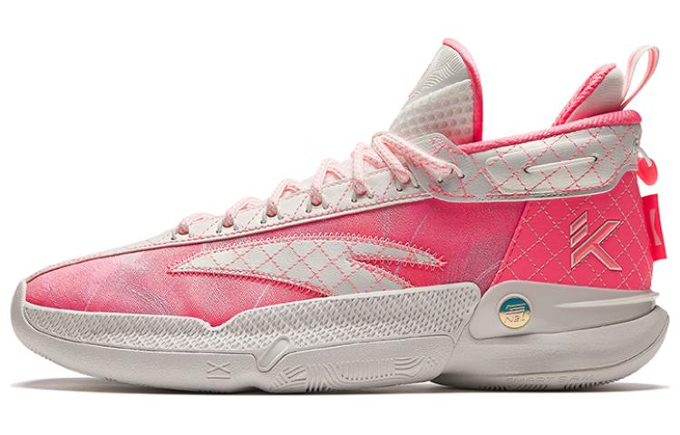 Anta KT9 Mid Top Nitrogen Technology Basketball Shoes Men's Pink White