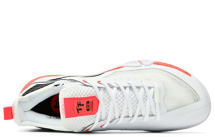 LiNing Anti Slip Wear Resistant Low Top Badminton Shoes Unisex White