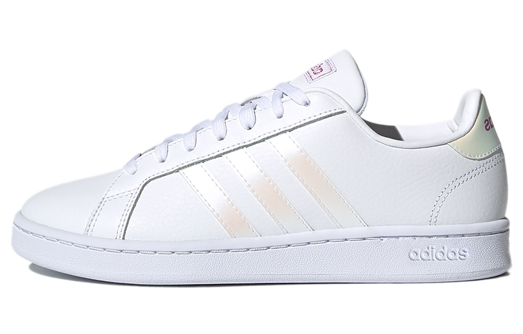Adidas Neo GRAND COURT Low Top Skateboard Shoes Women's White Yellow Purple