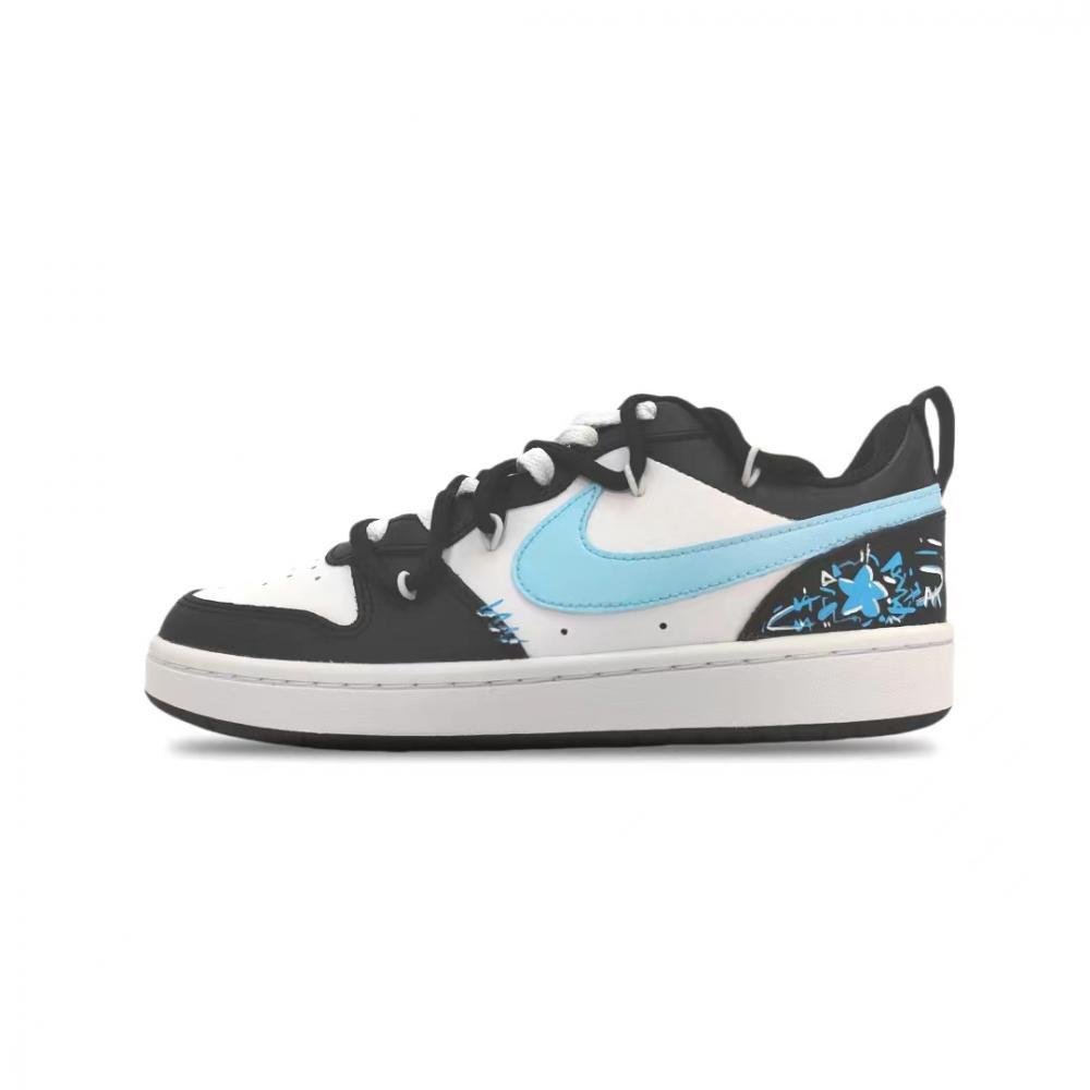 Nike Court Borough Low Starry Blue Low-Top Skateboard Shoes GS Black Blue