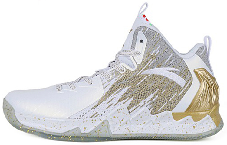 Anta KT2 Thompson Mid Top Basketball Shoes Men's White Gold
