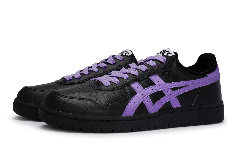 Asics JAPAN S Anti Slip Wear Resistant Low Top Skateboard Shoes Unisex Black Purple