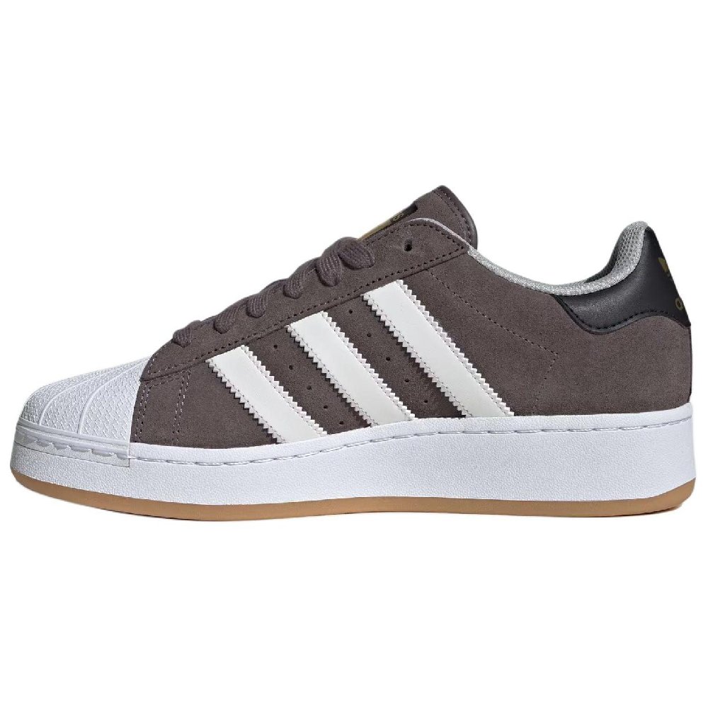 Adidas Originals SUPERSTAR XLG Wear-Resistant Low-Top Skateboard Shoes Unisex Dark Gray
