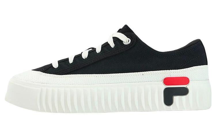 FILA Gear Low-Top Skateboard Shoes Women's Black White