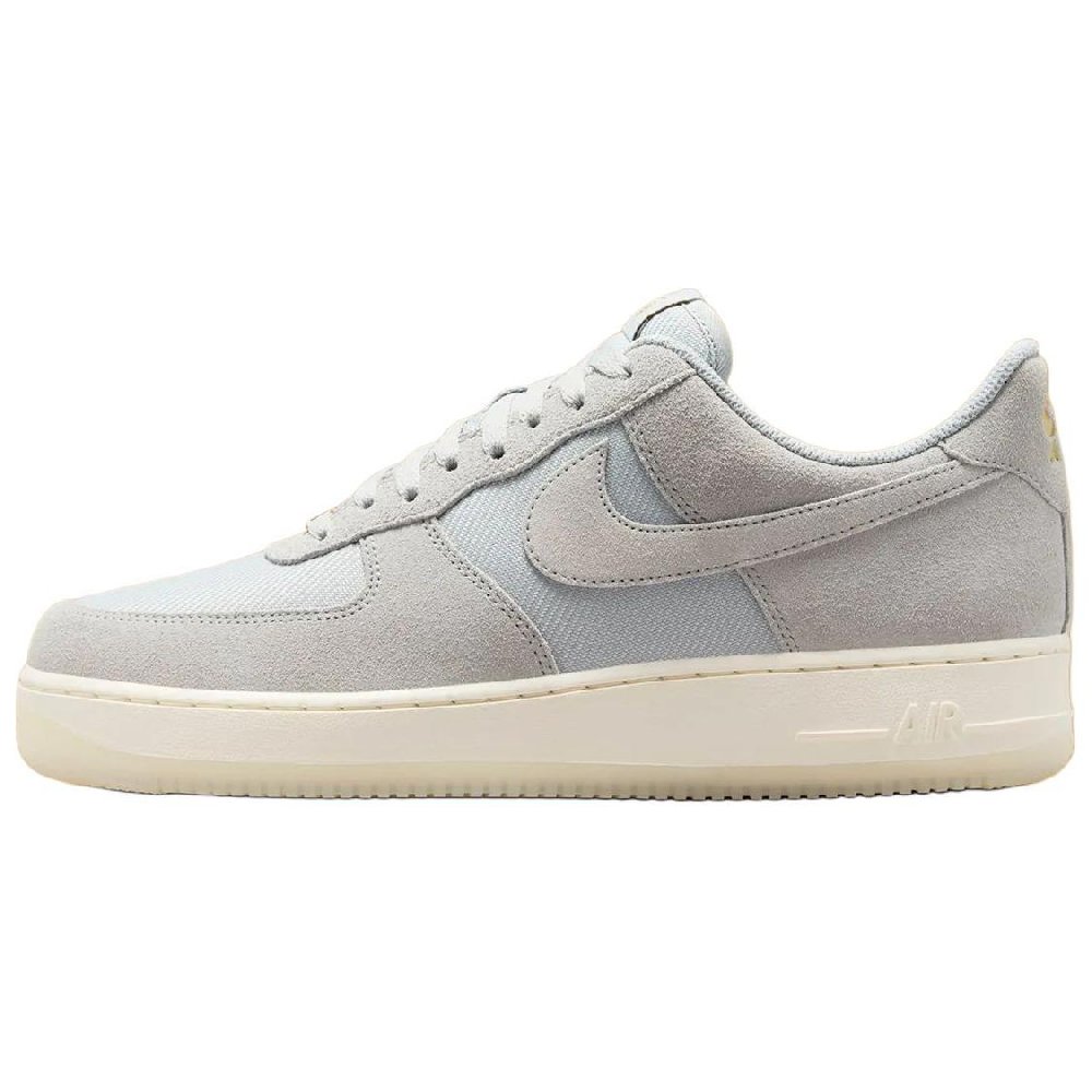 Nike Air Force 1 Low '07 LV8 Light Smoke Grey Metallic Gold Pale Ivory