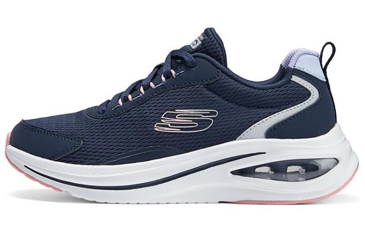 Skechers Cushioning Wear-Resistant Low-Top Running Shoes Women's Blue