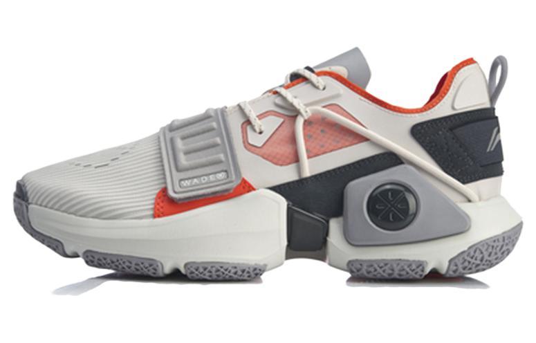 LiNing Wowtr Cushioning Anti-Slip And Wear-Resistant Low-Top Basketball Shoes Men's White Gray