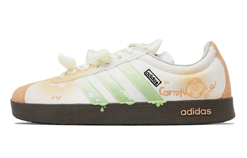 Adidas Turnips Abrasion Resistant Low top Skateboard Shoes Unisex Orange