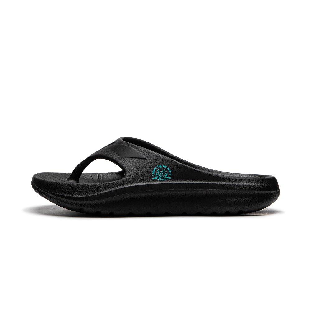 LOL x LiNing Abrasion Resistant Slip Resistant Flip Flops Unisex Black