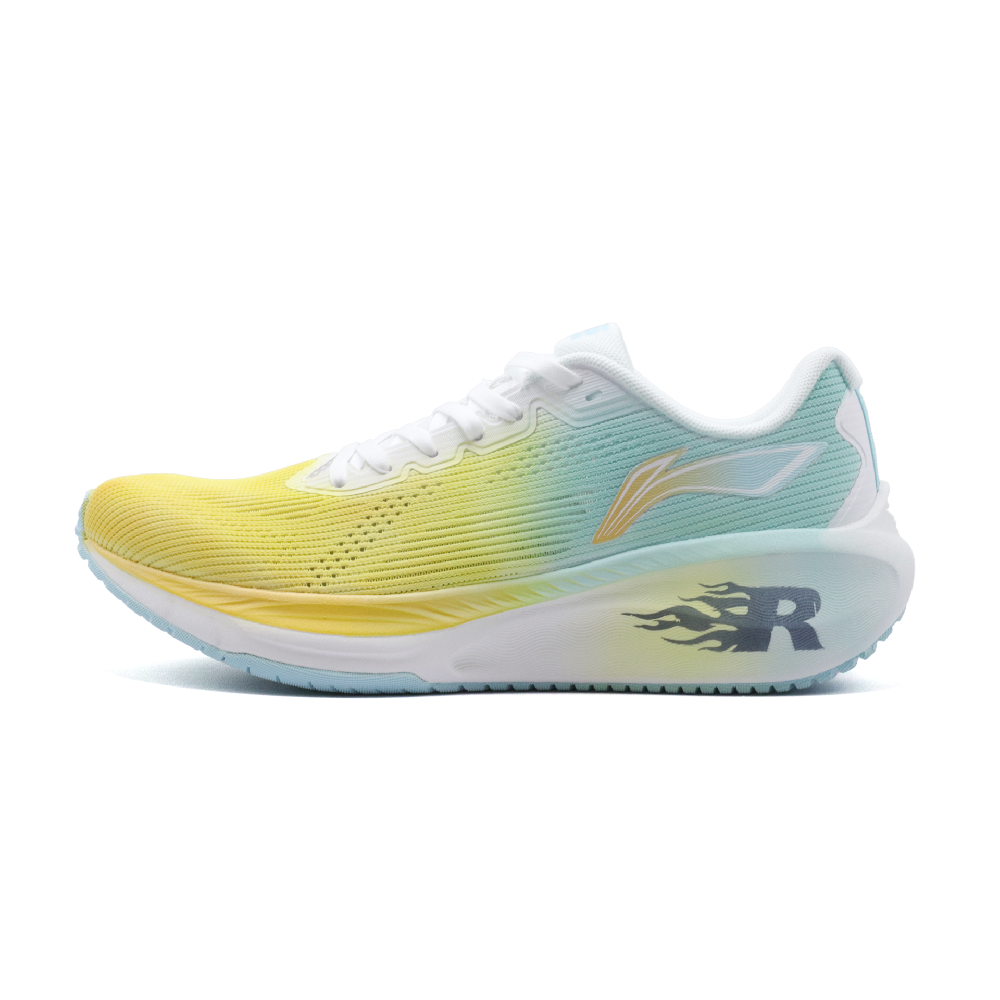 LiNing Wuyue 2.0 Breathable, Lightweight, Slip Resistant Low Top Casual Running Shoes Men's Blue Yellow