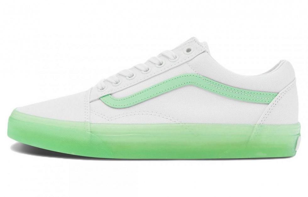 Vans Skate White Green