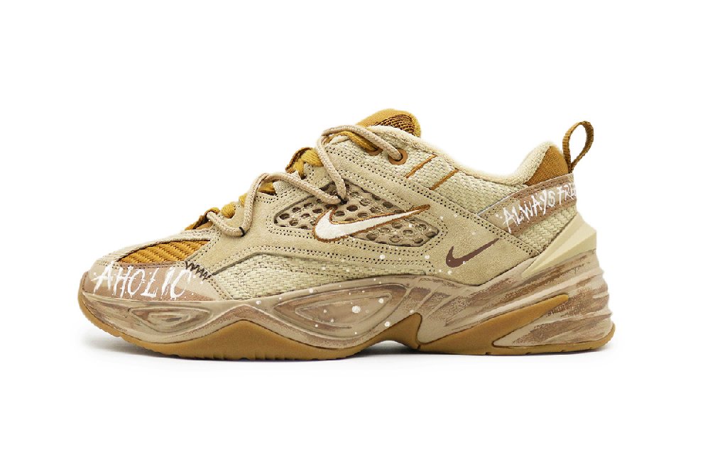 Nike M2K Tekno Anti-Slip Wear-Resistant Low-Top Chunky Sneakers Unisex Brown