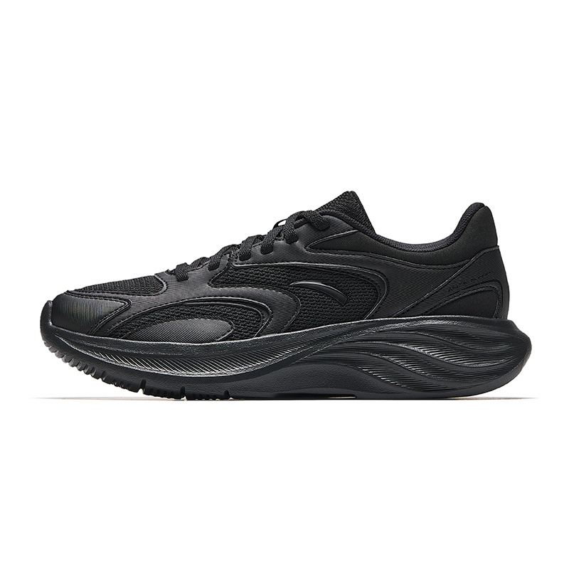Anta Star Cloud 2 Cushioning, Wear Resistant Low Top Casual Running Shoes Women's Basic Black