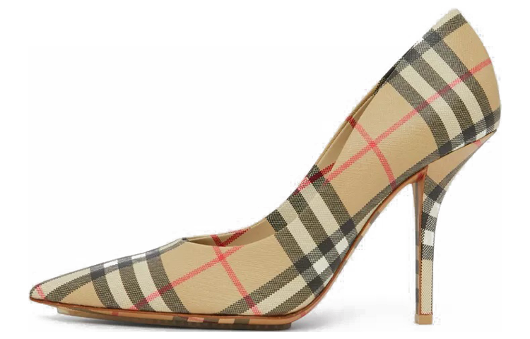 Burberry Vintage Slim Heel High Heels Women's Beige