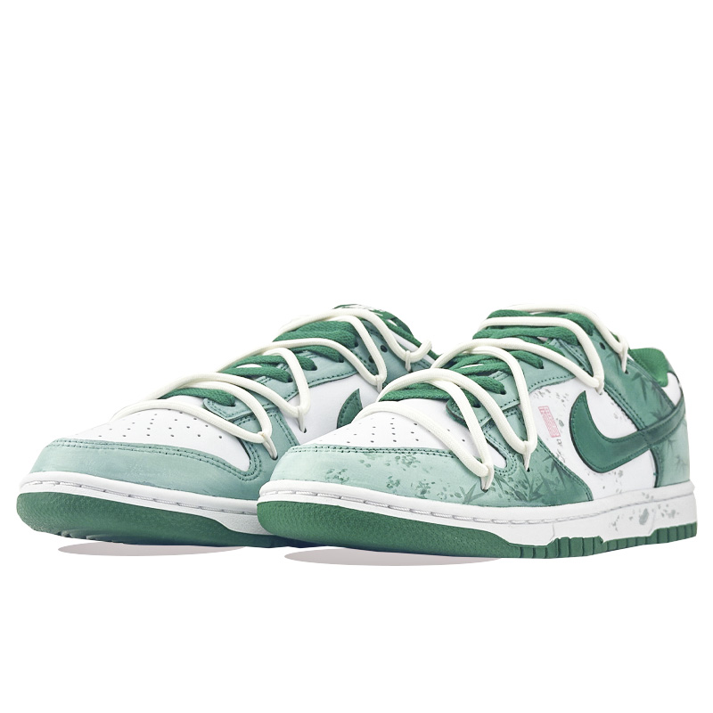 Nike Dunk Bamboo Blessing Breeze Cushioning, Wear Resistant Low top Skateboard Shoes Unisex White Green купить в интернет-магазине Yoocart с быстрой доставкой по России.
