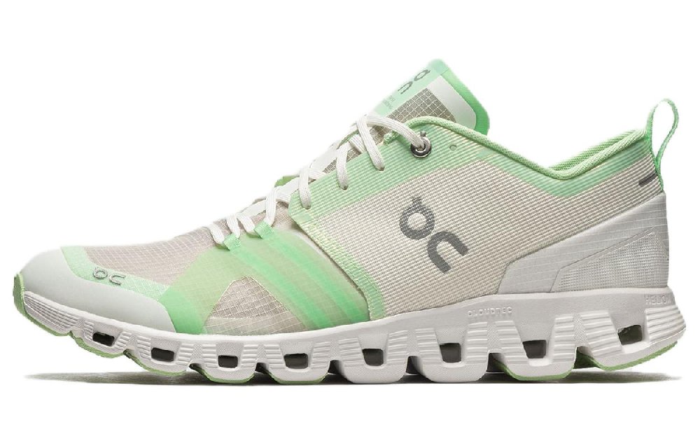 On Cloud X Shift Wear-Resistant Low-Top Running Shoes Women's Beige Green
