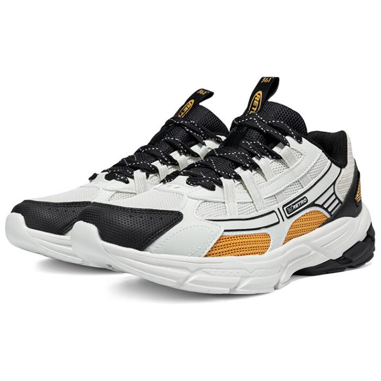 361° Wear-Resistant Support Slip-Resistant Low-Top Chunky Sneakers Men's White Black купить в интернет-магазине Yoocart с быстрой доставкой по России.