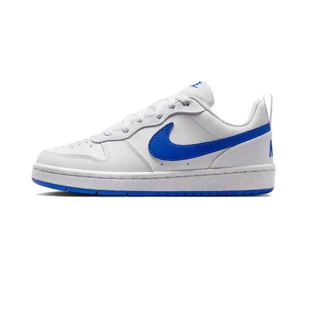 Nike Court Borough Low Chestnut Slip-Resistant Coverage Low-Top Skateboard Shoes GS White Blue купить в интернет-магазине Yoocart с быстрой доставкой по России.