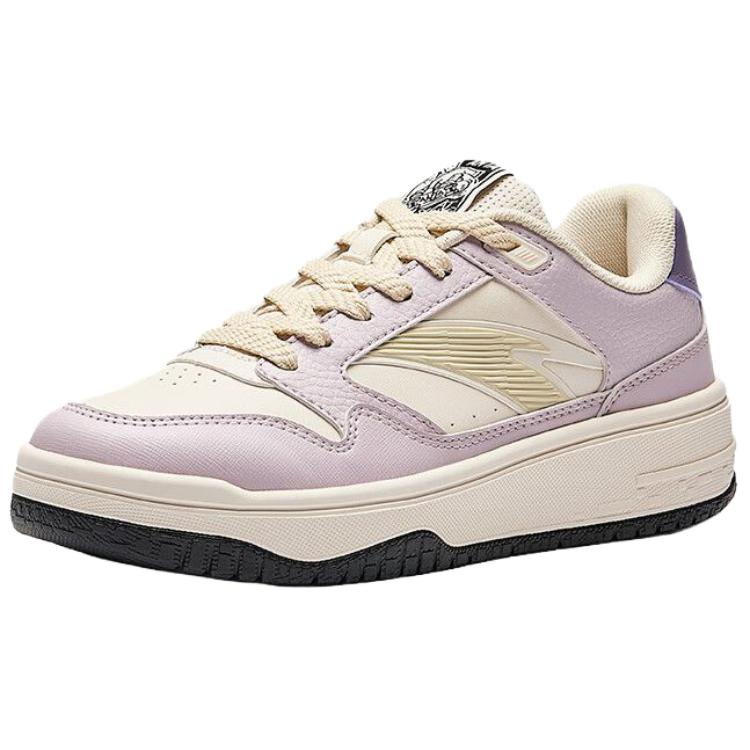 Anta Street Rebel 3 Low top Skateboard Shoes Women's Beige Purple