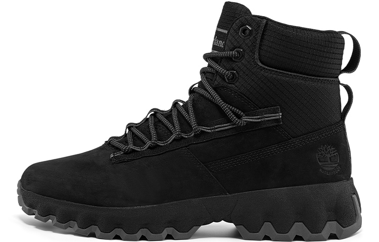 Timberland Greenstride Edge Waterproof Wide Fit Boots 'Black Nubuck'