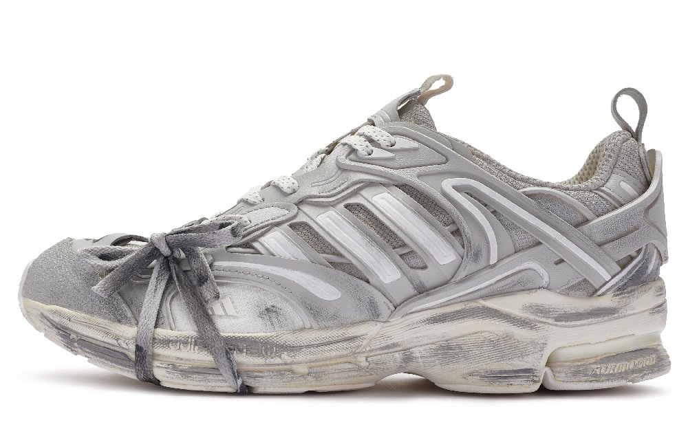 Adidas Spiritain 2000 Mid Top Running Shoes Unisex White Gray