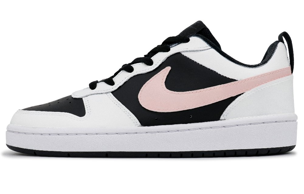 Nike Court Borough Non-slip Lightweight Low-Top Skateboard Shoes GS White Pink