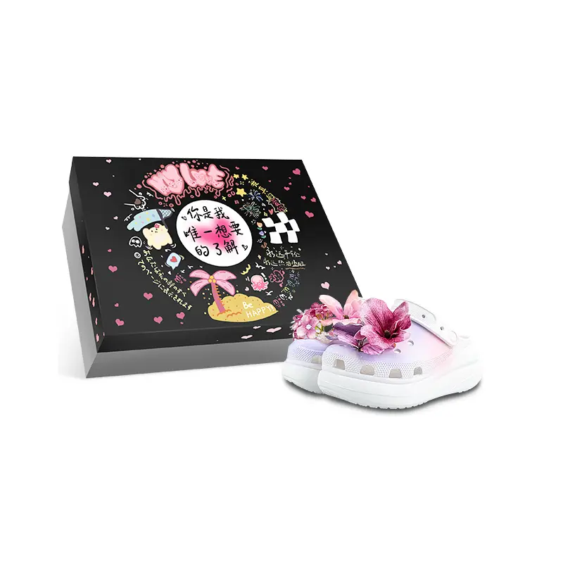 Crocs Crush Clog Clogs Unisex White Pink Purple